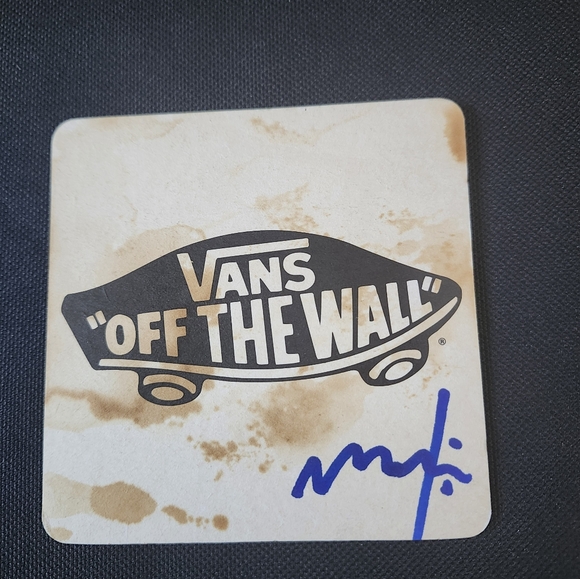 Vintage Tomokazu Matsuyama signed art coaster Vans Kaws Futura 2000 Barry mcgee - Picture 2 of 2